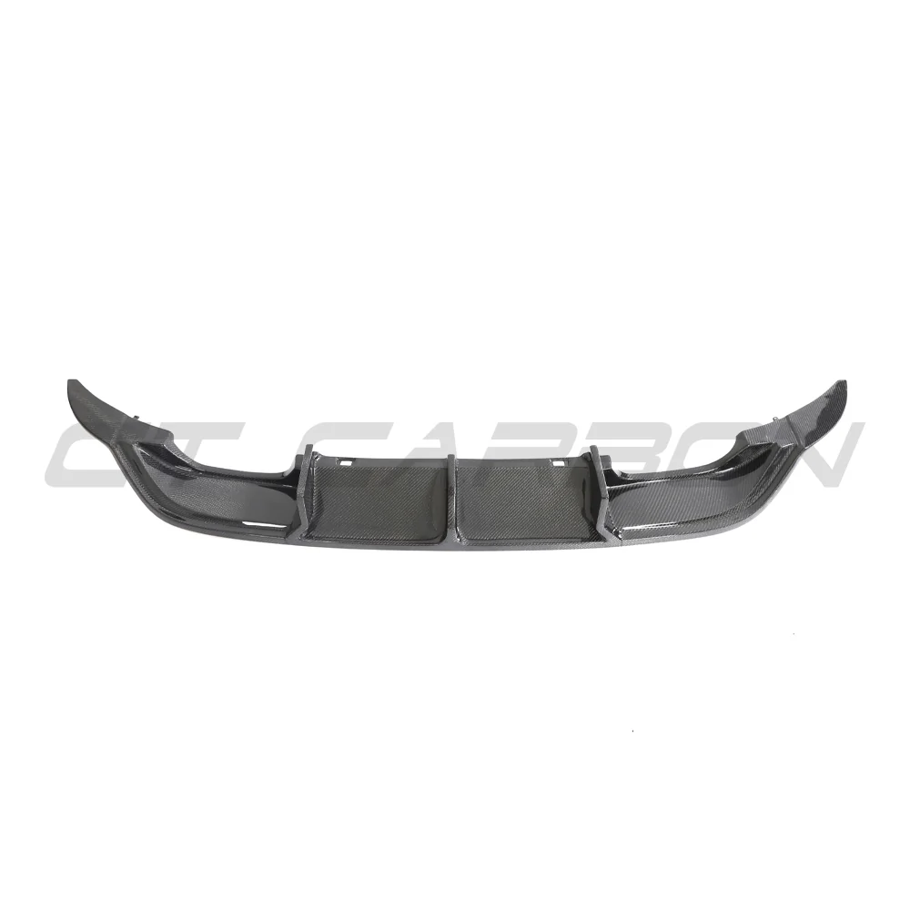 VW GOLF R MK7 2014-2017 CARBON FIBRE DIFFUSER-Diffuser-CT CARBON-CT Carbon - High-quality carbon fiber and gloss black aerodynamic parts for premium sports and luxury vehicles.