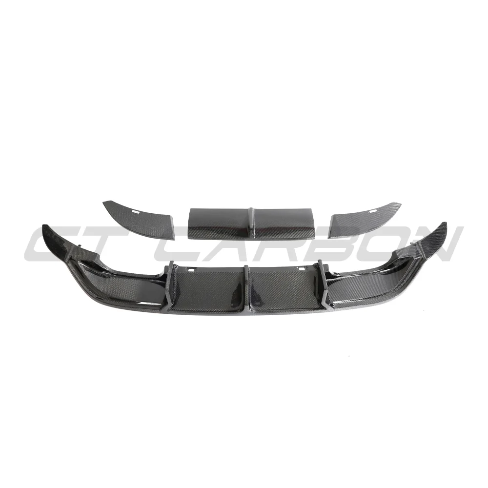 VW GOLF R MK7 2014-2017 CARBON FIBRE DIFFUSER-Diffuser-CT CARBON-CT Carbon - High-quality carbon fiber and gloss black aerodynamic parts for premium sports and luxury vehicles.