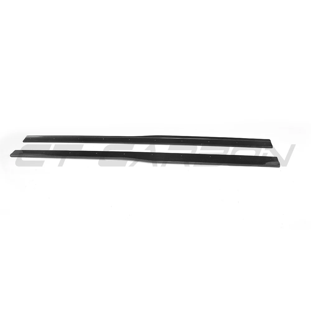 VW GOLF R MK7/7.5 2014-2020 CARBON FIBRE SIDE SKIRTS-Side Skirts-CT CARBON-CT Carbon - High-quality carbon fiber and gloss black aerodynamic parts for premium sports and luxury vehicles.