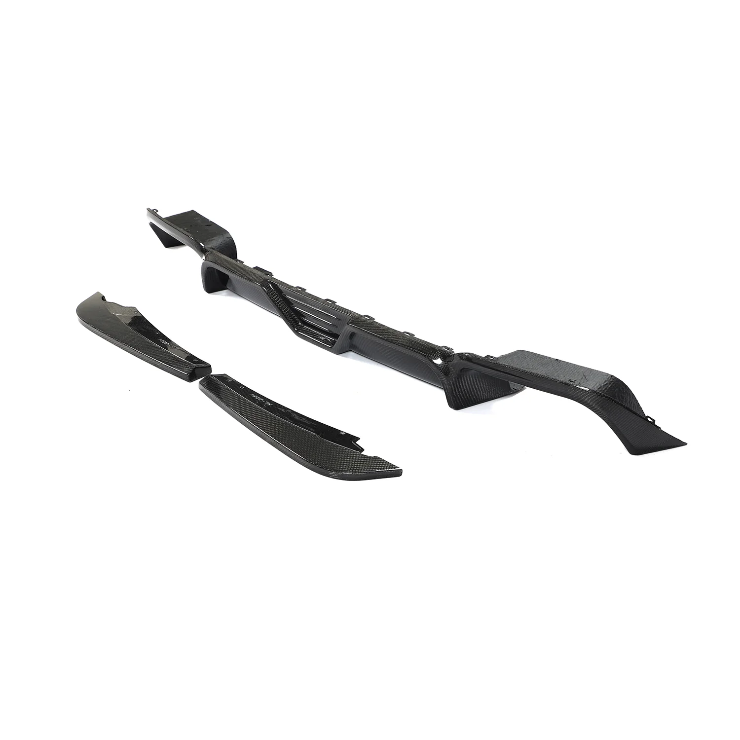 X3M F97 2018-2023 CARBON FIBRE DIFFUSER-Splitter-CT CARBON-CT Carbon - High-quality carbon fiber and gloss black aerodynamic parts for premium sports and luxury vehicles.