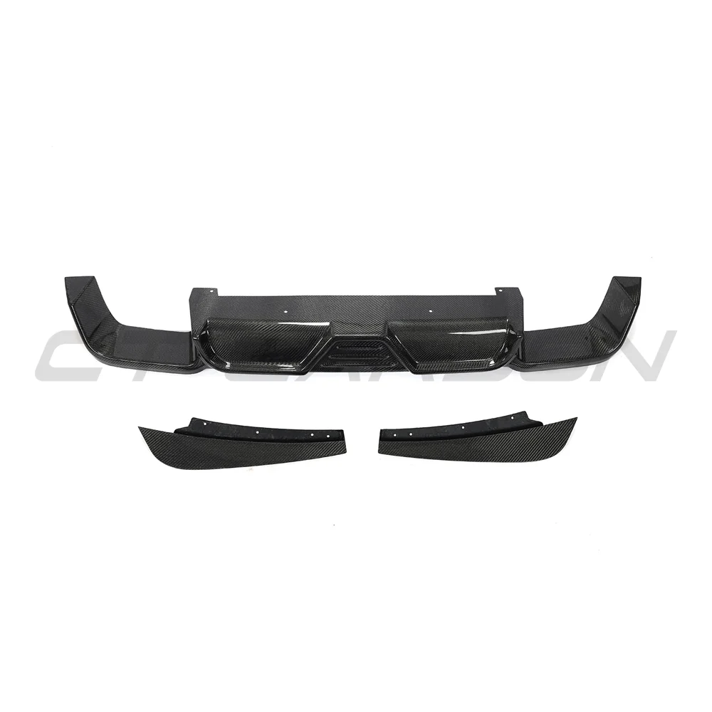 X3M F97 2018-2023 CARBON FIBRE DIFFUSER-Splitter-CT CARBON-CT Carbon - High-quality carbon fiber and gloss black aerodynamic parts for premium sports and luxury vehicles.