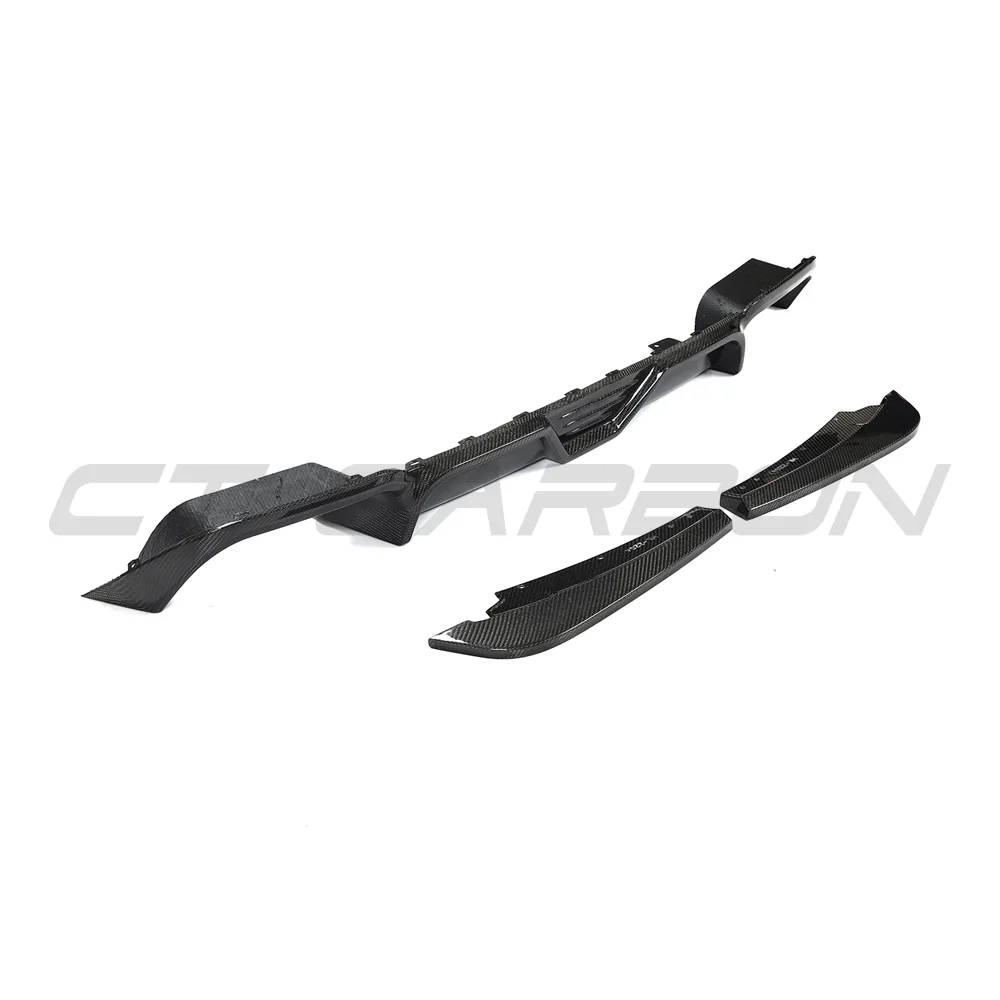 X3M F97 2018-2023 CARBON FIBRE DIFFUSER-Splitter-CT CARBON-CT Carbon - High-quality carbon fiber and gloss black aerodynamic parts for premium sports and luxury vehicles.
