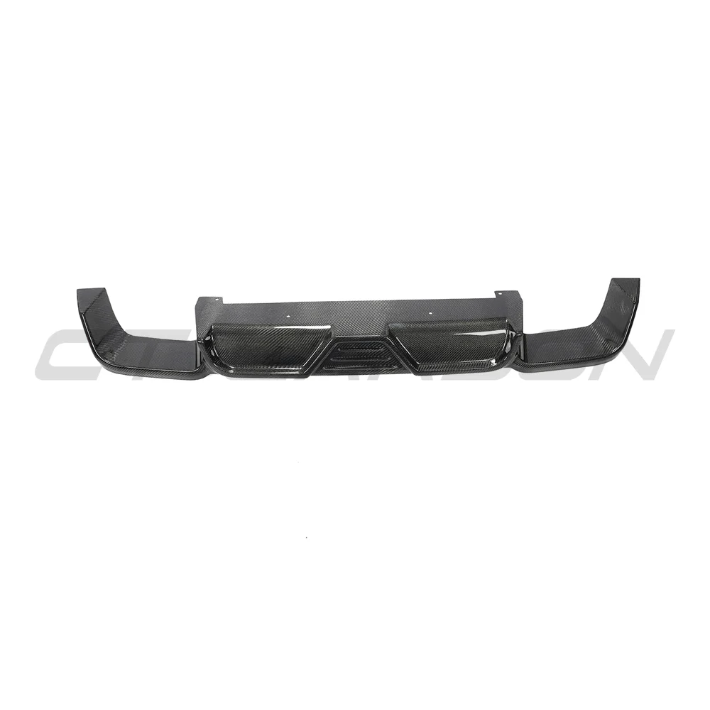 X3M F97 2018-2023 CARBON FIBRE DIFFUSER-Splitter-CT CARBON-CT Carbon - High-quality carbon fiber and gloss black aerodynamic parts for premium sports and luxury vehicles.